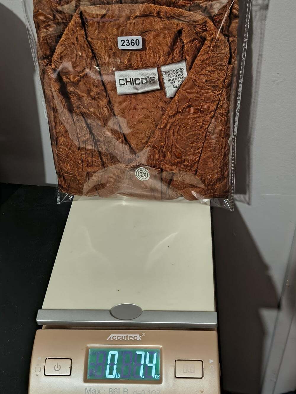 Chico's Size Zero Sienna Blossom Alicia Vest Sleeveless Bronze Color Button Down - Picture 11 of 11